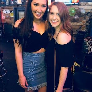 Babydoll stretch crop top